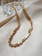 Yildiz hematit kolye gold