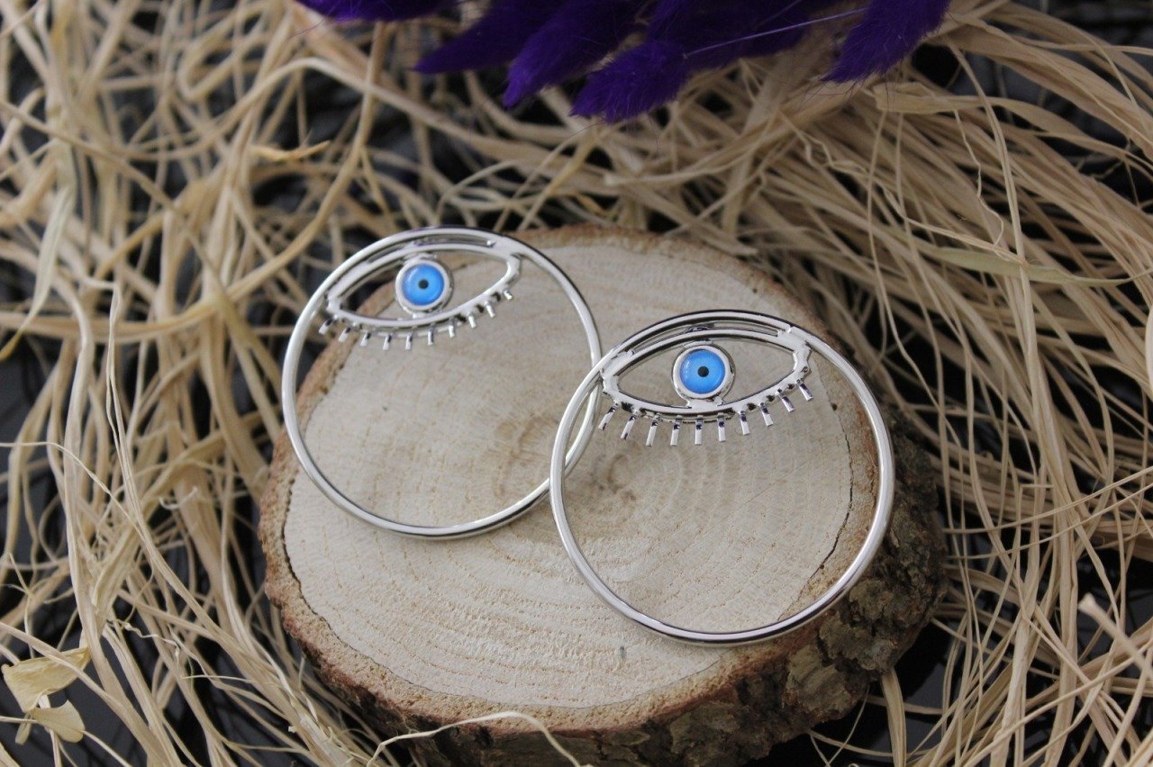 Halka goz kupe - silver