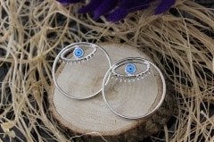 Halka goz kupe - silver
