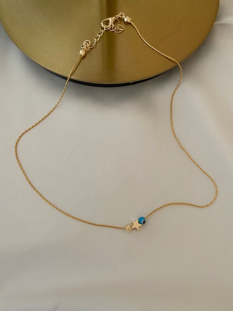 Minimal nazarlı & yıldızlı koyle