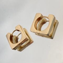 Kare simple küpe