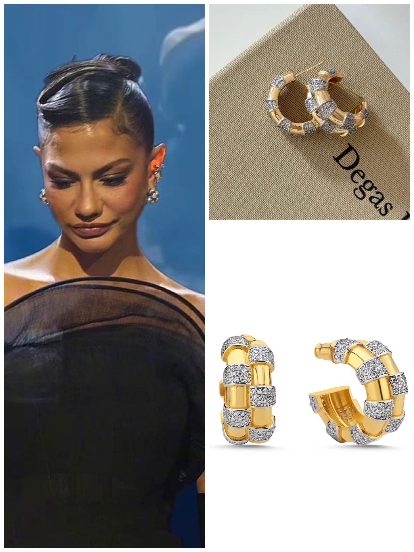 VİP Seri Altın Kaplama Mix Küpe