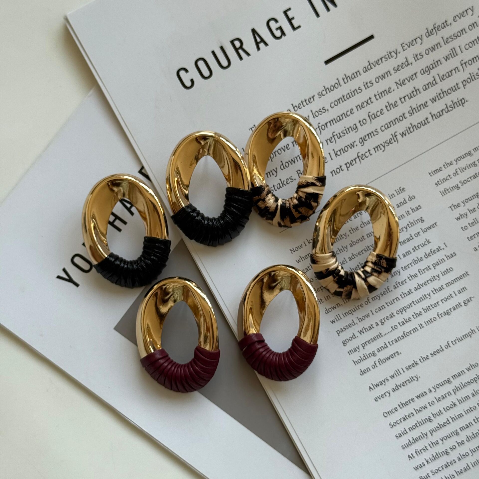 Zeyn çelik oval küpe