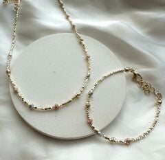 Hematit mix dorika kolye & bileklik kombini