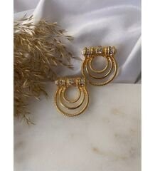 Hira zirkon taşlı vip küpe