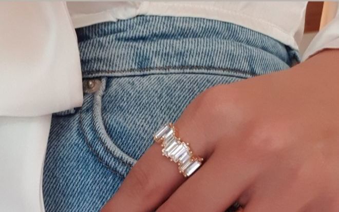 Baget taşlı yüzük