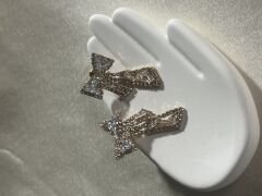 Kristal fiyonk küpe