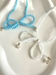 Kristal taşlı Fiyonk kolye