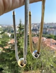 Çok zincirli ball kolye