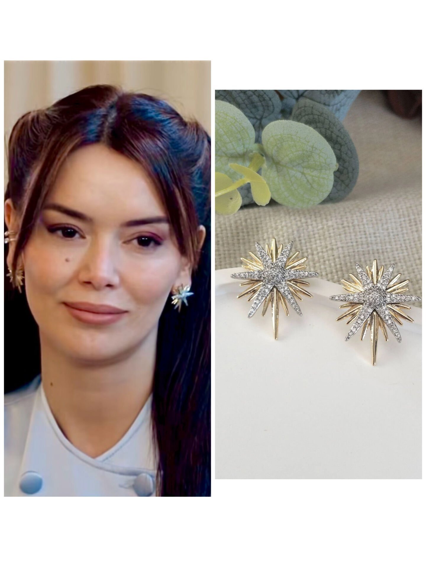 Kuzey yıldızı küpe