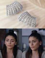 Zirkon taşlı Anjea küpe