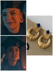 Vintage taşlı küpe