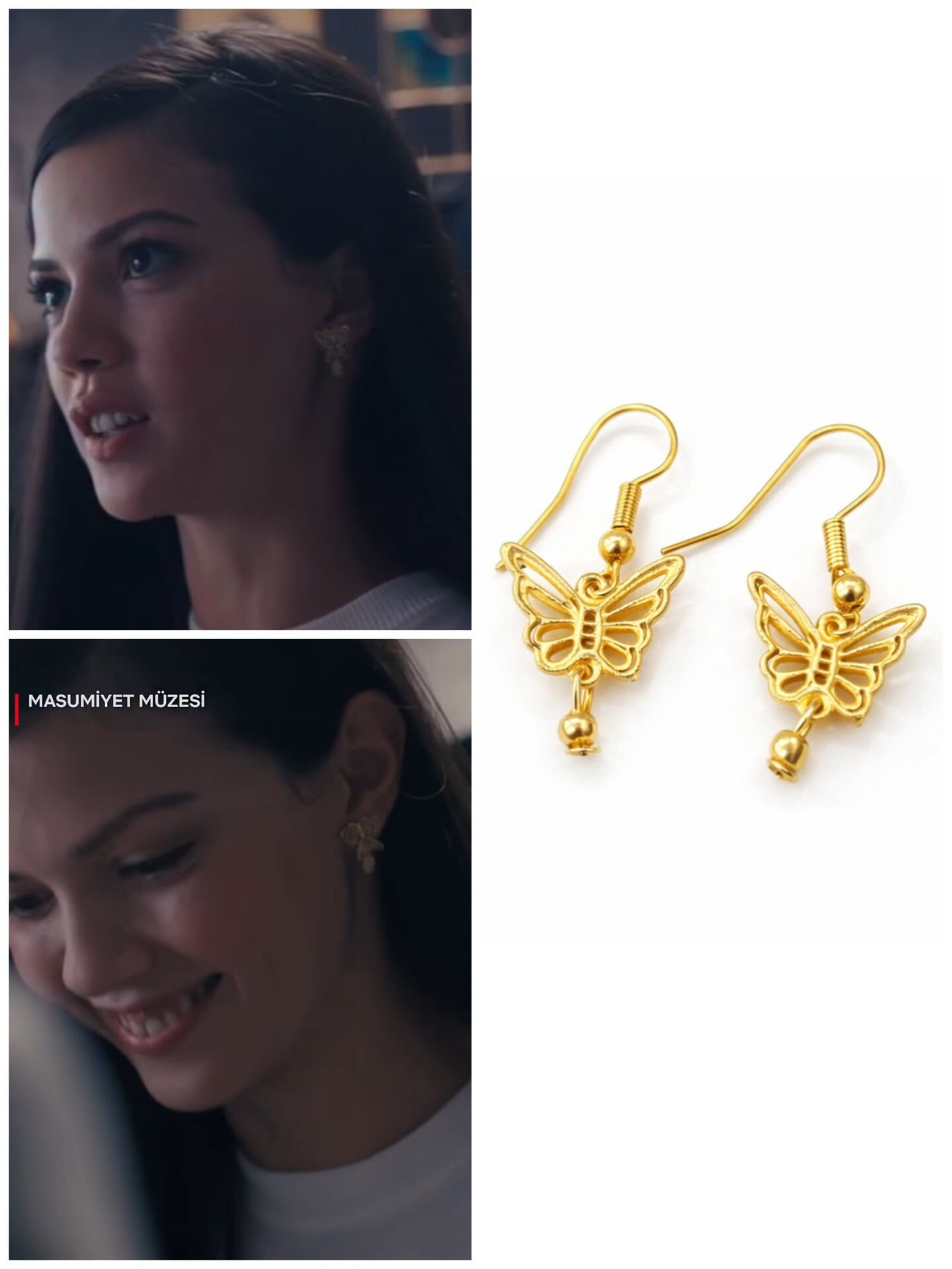 Masumiyet / kelebek küpe