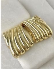 Hailey vintage çelik küpe