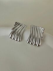 Hailey vintage çelik küpe