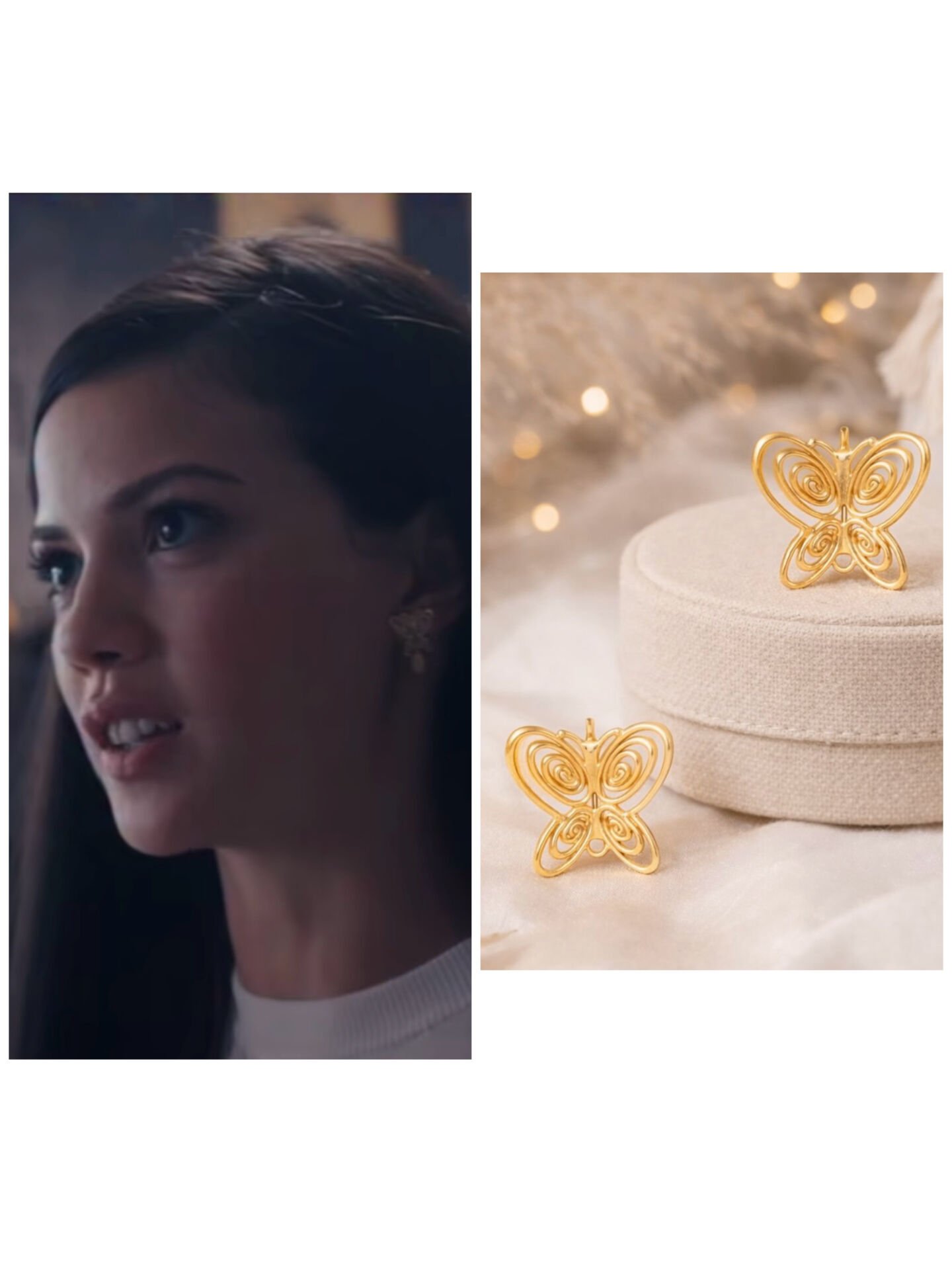 Füsun kelebek küpe