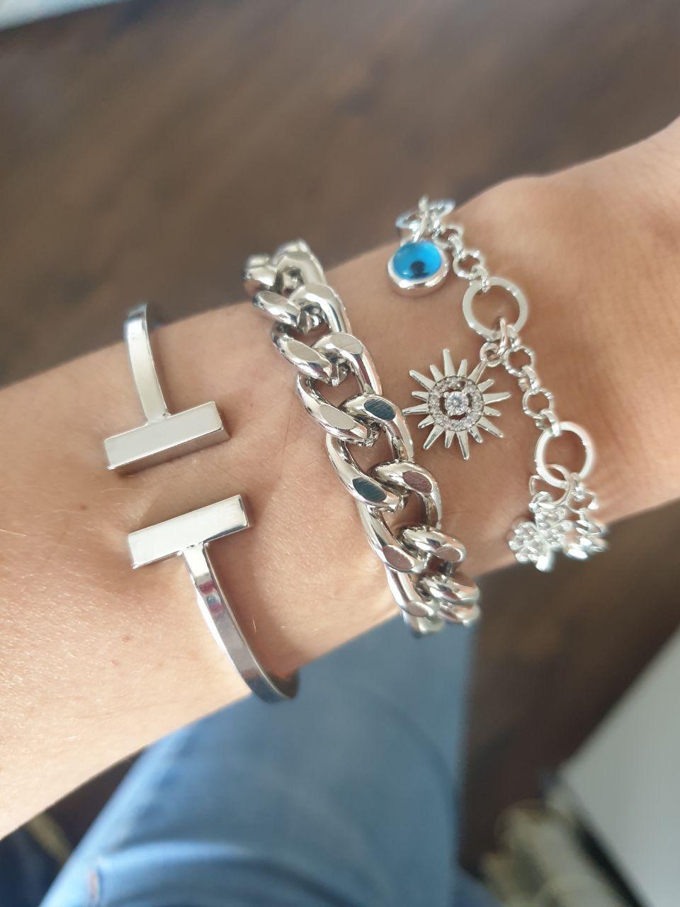 Nazarlı charm bileklik & T bileklik & Zincir bileklik