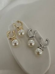 Minimal incili retro küpe