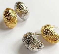 Dokulu damla küpe