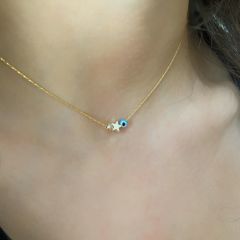 Minimal nazarlı & kalpli koyle