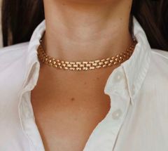 Örme choker kolye