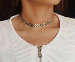 örme choker kolye