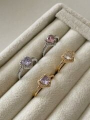 Marka kalp yüzük silver