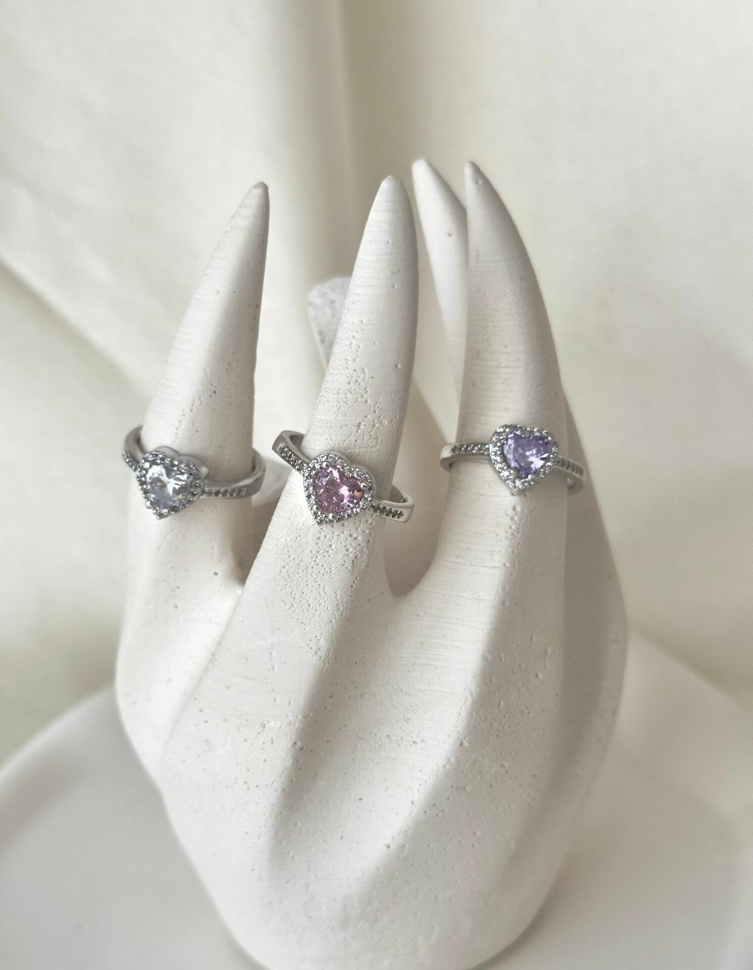 Marka kalp yüzük silver