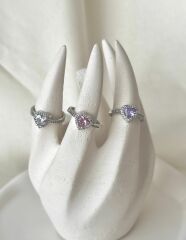 Marka kalp yüzük silver