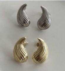 Vintage yassı damla küpe