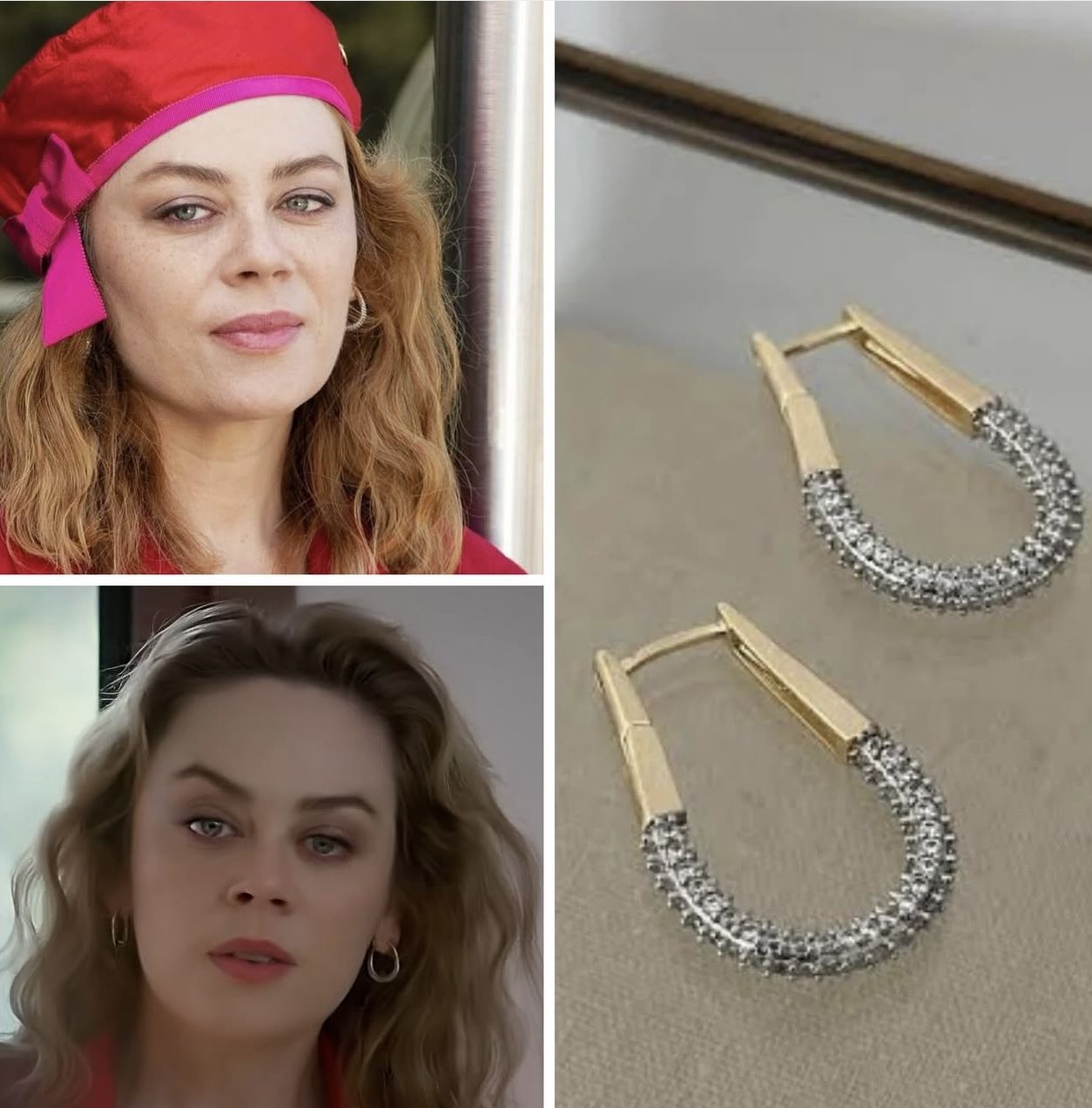 Zirkon taşlı çelik oval mix küpe