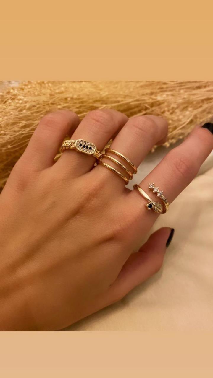 Gold yüzük kombini