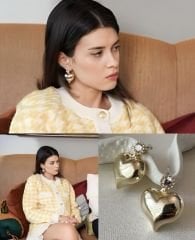 Özel seri bombe kalp küpe