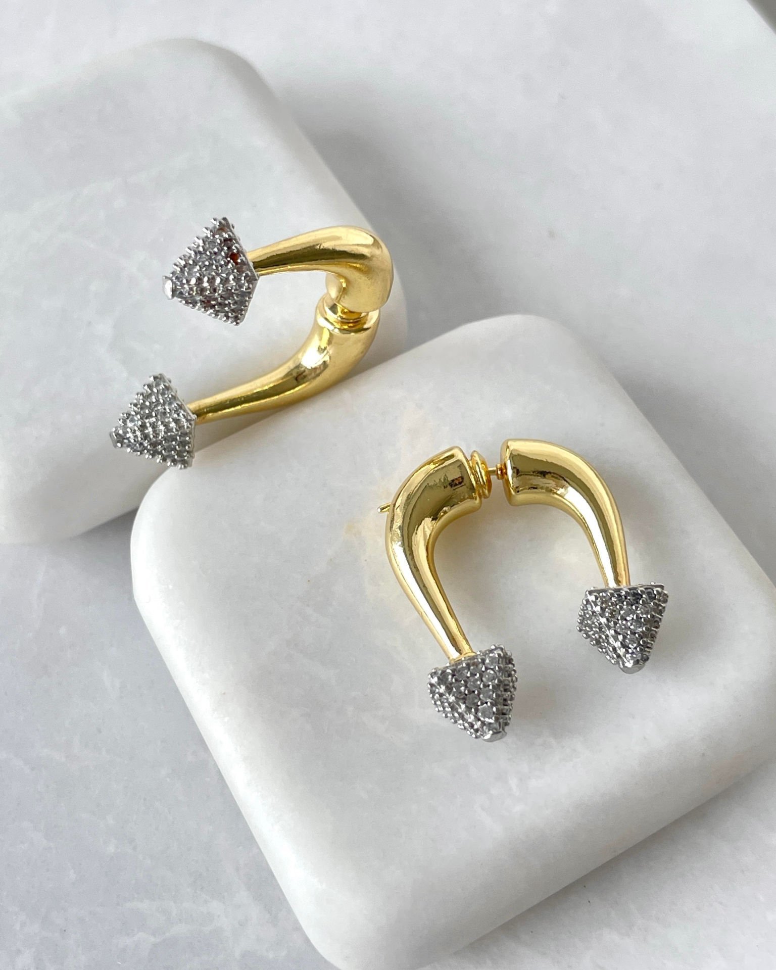 Tasarım mix renkli çelik küpe