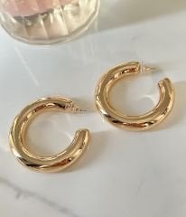 Kalın halka küpe 4 cm